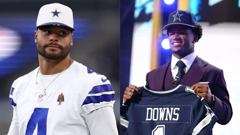 Dak Prescott speaks about Caleb Downs