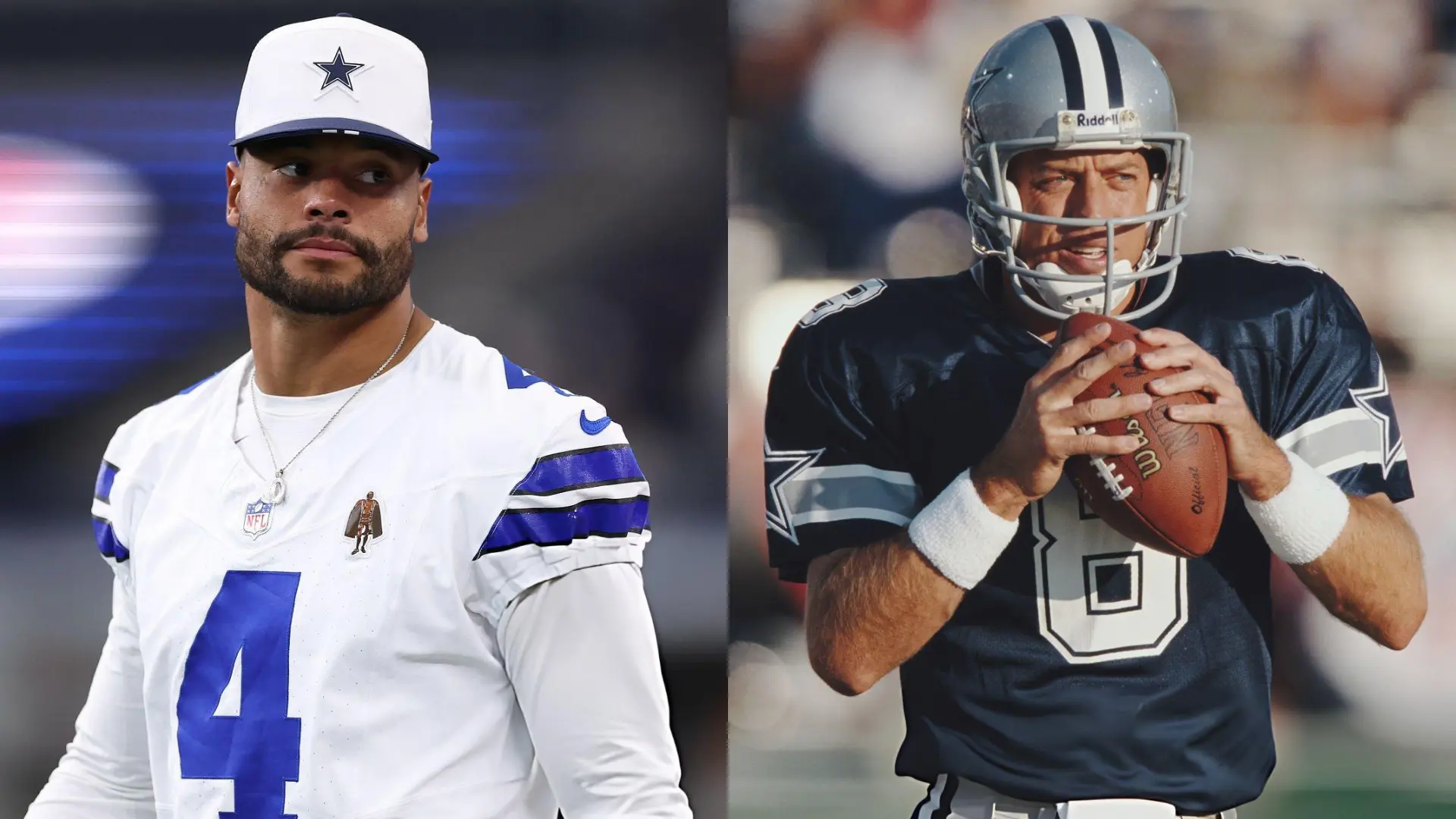 Dak Prescott and Troy Aikman