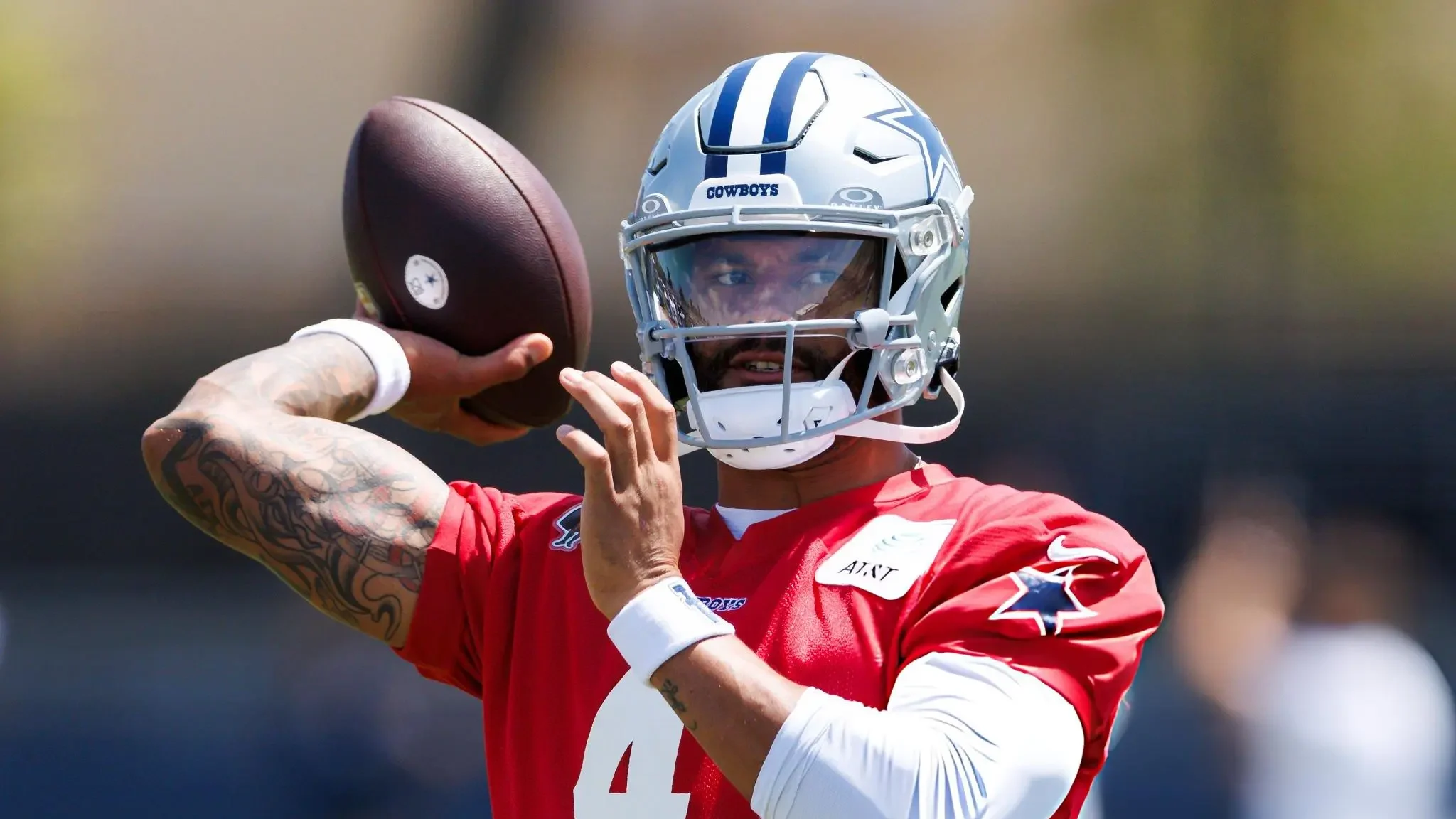 Dak Prescott at the Cowboys training camp