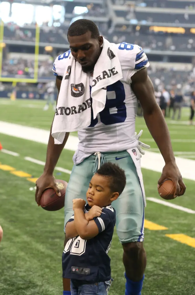 Dez Bryant and his son Dez Bryant Jr